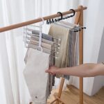 Cintre multifonctionnel pliable pour vêtements, support de rangement pour pantalons, organisateur